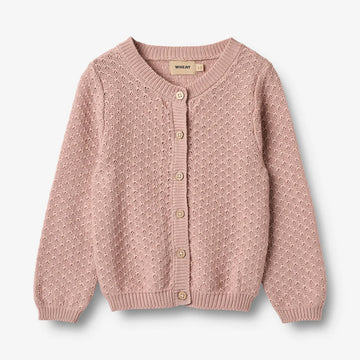 Strick-Cardigan Magnella rose powder - Wheat